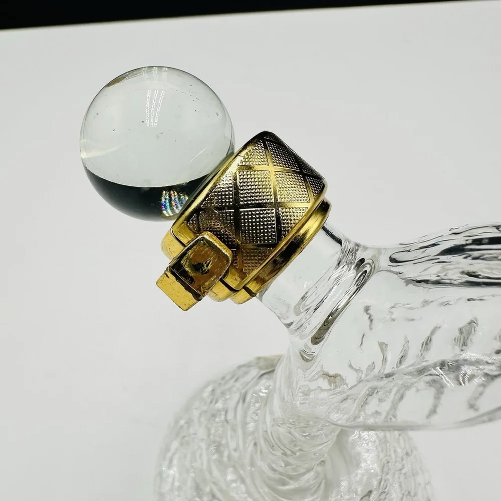 Emperor Napoleon Brandy XO Clear Glass Empty Snake/Cobra Shape Bottle
